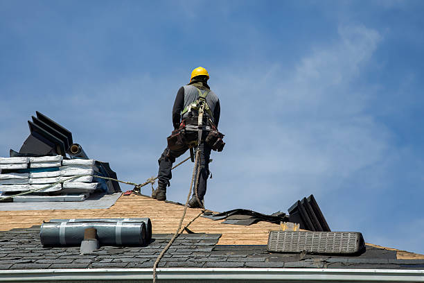 Professional Storm Damage Roof Repair technician working in Bridgeport, NY